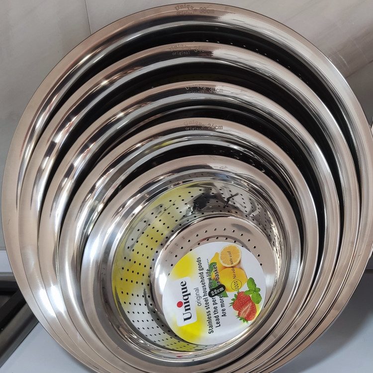 سرویس آبکش و لگن استیل یونیک 10 پارچه