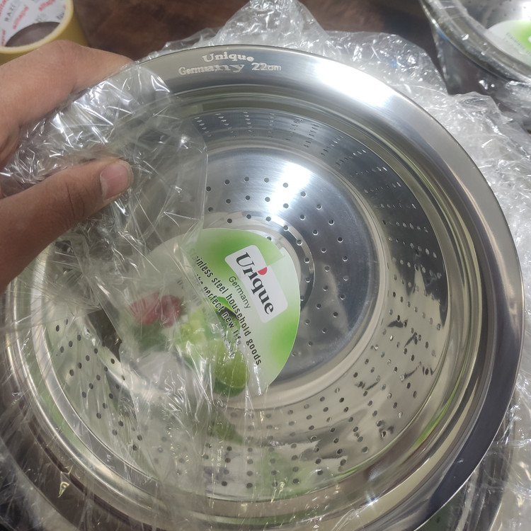سرویس آبکش و لگن استیل یونیک شش پارچه