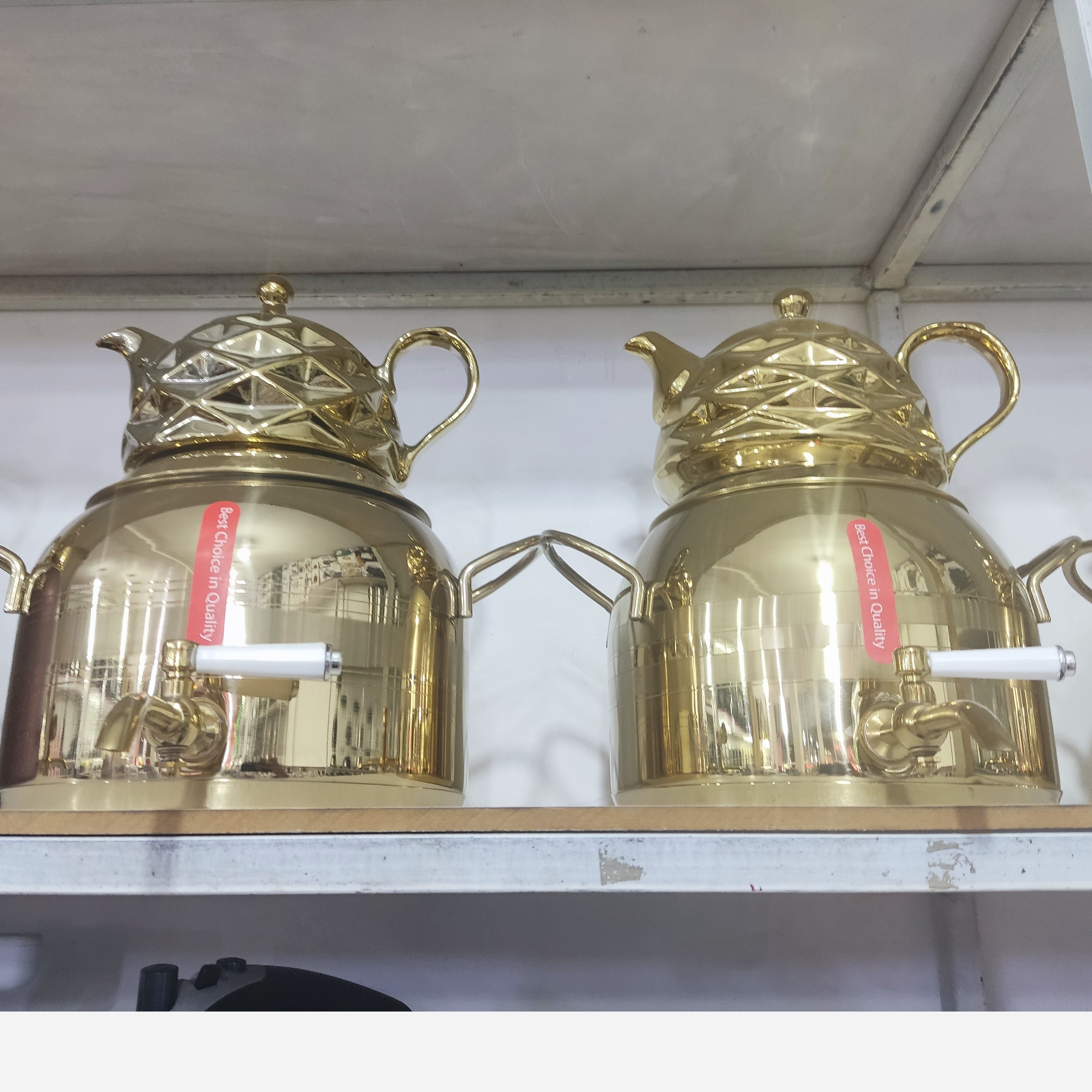 کتری قوری روگازی طلایی