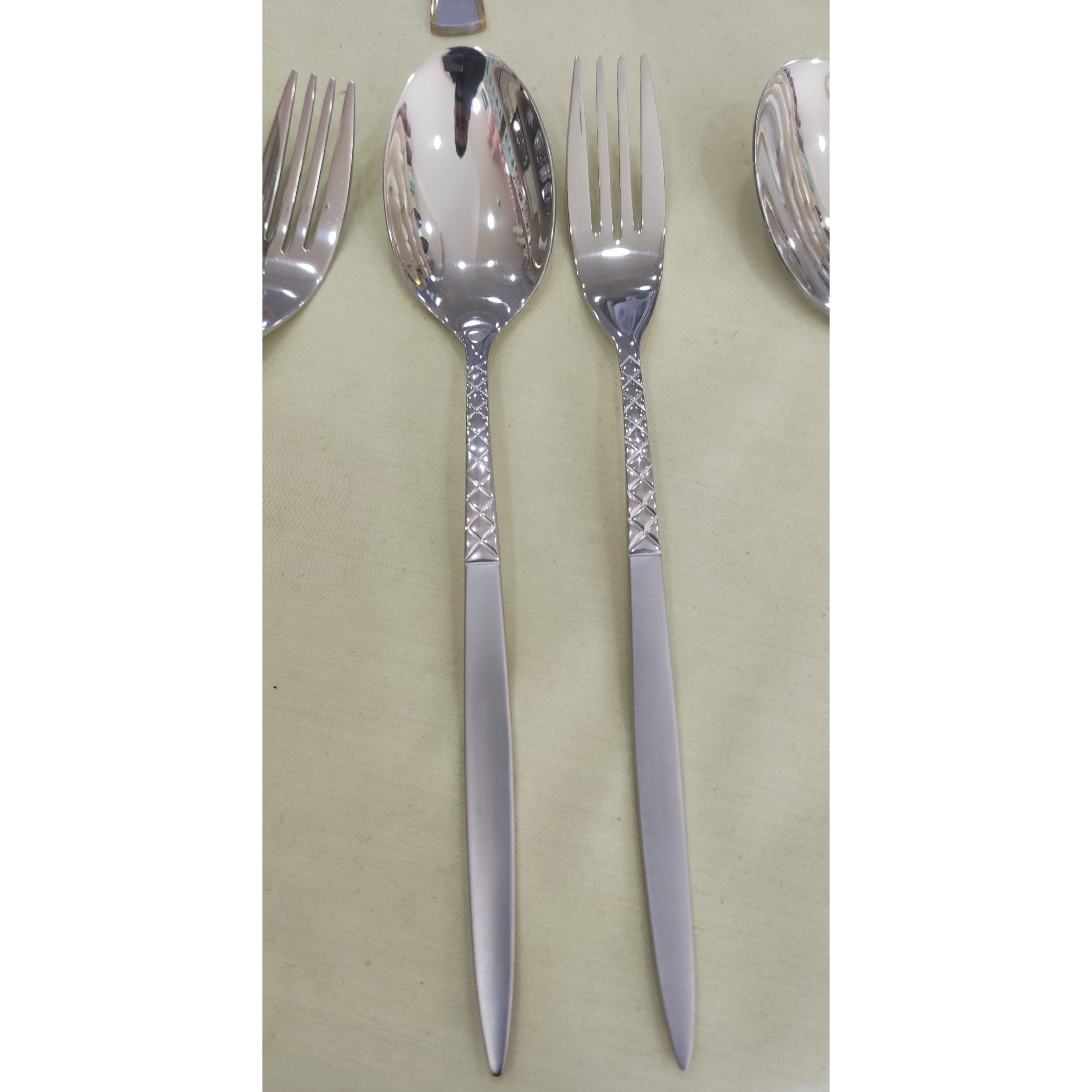 قاشق و چنگال استیل یونیک طرح ولز