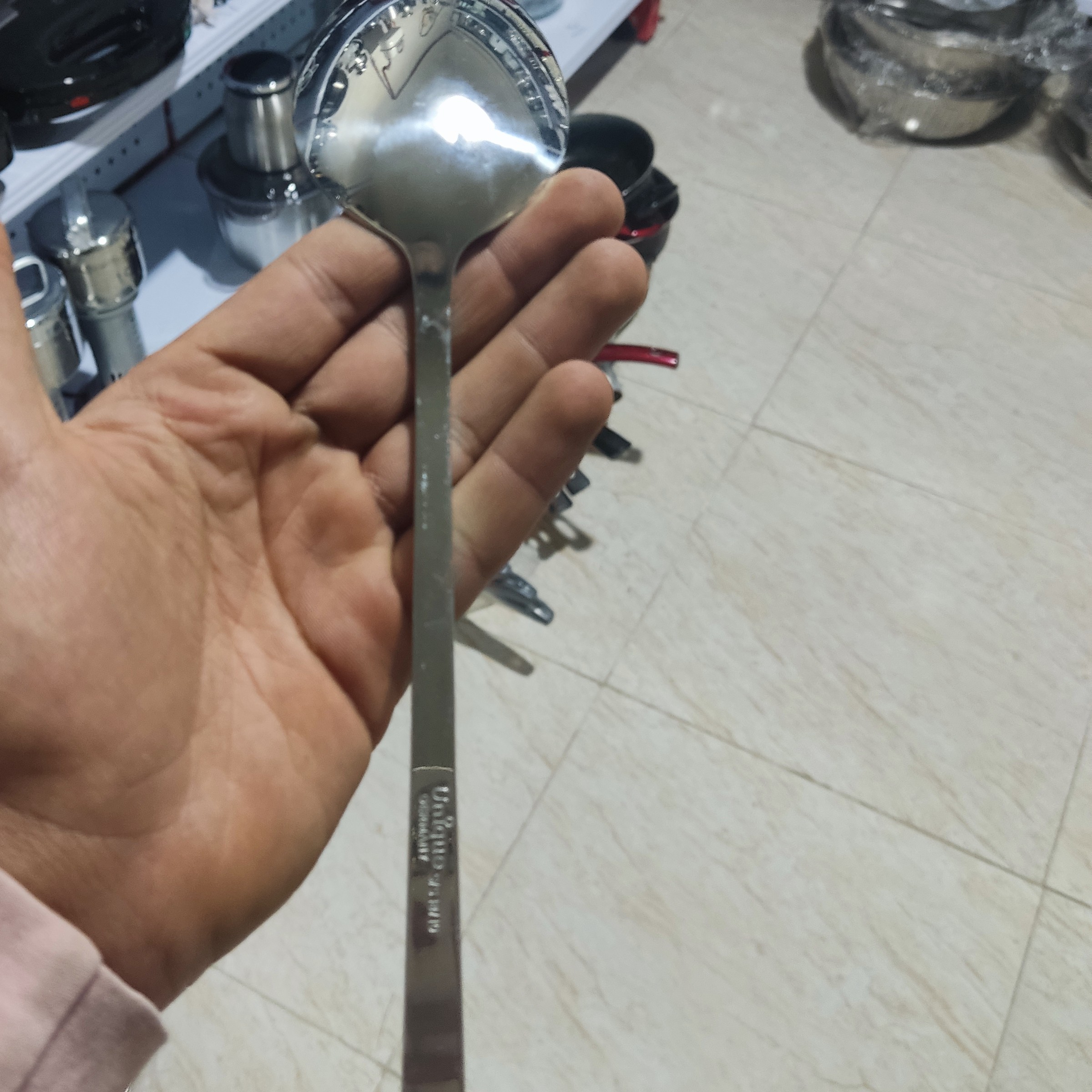 قاشق خورشت استیل طرح دونا آهن ربا نگیر